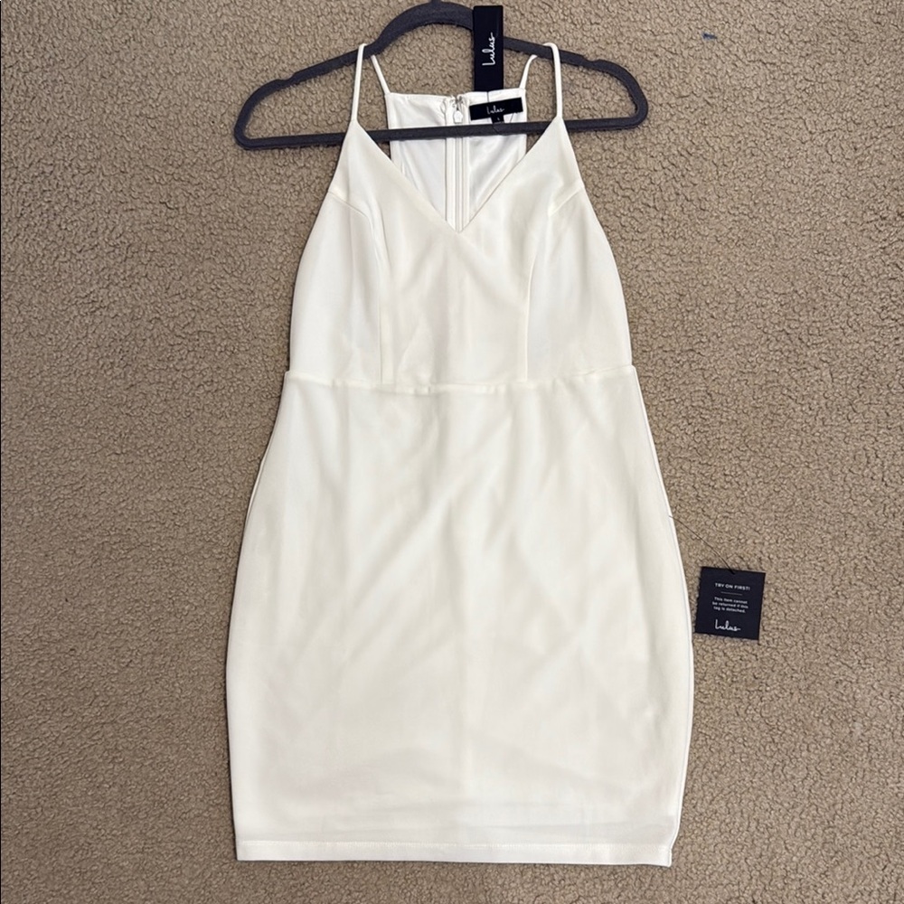 Lulu's White Halter Dress